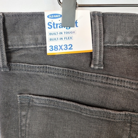 Old Navy Built-In Flex Straight Black Jeans NWT - Picture 7 of 10